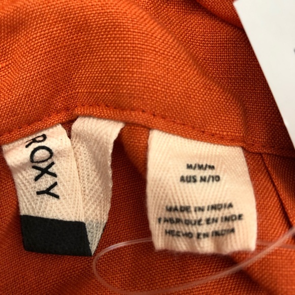 NWT Roxy Summertime Sadness Linen Wideleg Jumpsuit - Picture 7 of 9